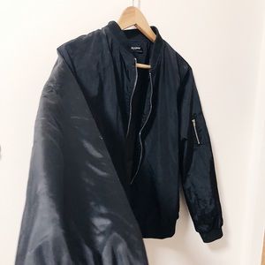Cropped Bomber Jacket